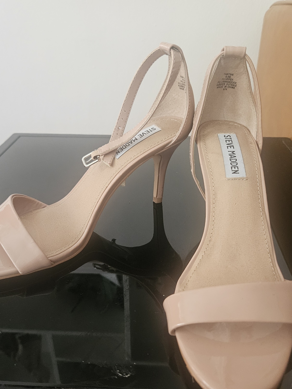Steve Madden Blush Patent Slingback Heels